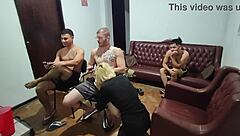 It was just a video game, but everyone ended up fucking in the bisexual bareback party.