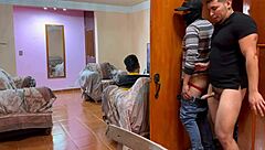 uhh, me cogi al novio de mi vecino, got so hot, couldn't resist that ass, sneaky quickie