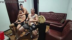 It was just a video game, but everyone ended up fucking in the bisexual bareback party.