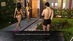 ¡Tío, no puedo tener suficiente de este juego hentai anime que me cuida!