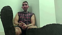 i seduced my stepdads twin, that rugged macho man, with my feet!