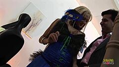 Blonde chick craved sucking cock after hard banging