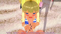 marie rose gets fucked in bikini on the beach pov