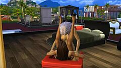Hey, check out Seraphina getting wild with the neighbor in Sims 4!