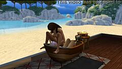 Hey, check out Seraphina getting wild with the neighbor in Sims 4!