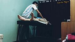 Ever tried a massage with a happy ending like this? 😏 It's part 1 and 2 with amateur gay blowjob action.