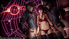 Cartoon Milf with Big Tits in 3D Hentai, Craving Cock for Creampie