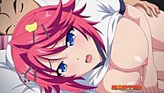 a teen 18+ sucks a big cock in this anime hentai scene with close up moans