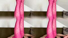 Bimbofication training gets intense! How does this sissy slut handle dildo sucking in lingerie?