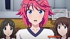 a teen 18+ sucks a big cock in this anime hentai scene with close up moans