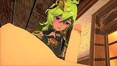 Sunset scenes with Collei from Genshin Impact are pure magic