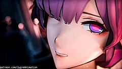 3Dアニメ巨乳熟女がチンポ欲しがって中出し懇願