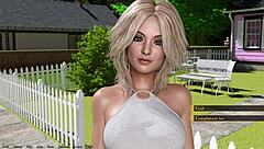 Helping the hot redhead president in 3D cartoon game Being a Dik 06