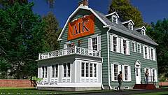 Helping the hot redhead president in 3D cartoon game Being a Dik 06