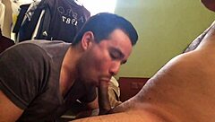 straight guy turns gay for a wild blowjob session