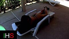 Beautiful brunette in lingerie gets interracial cock, squirting and cum in mouth after cunilingus