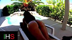 Beautiful brunette in lingerie gets interracial cock, squirting and cum in mouth after cunilingus