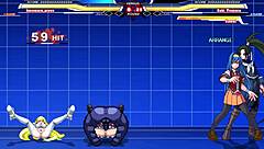 kuromaru battles arcana heart in an epic showdown