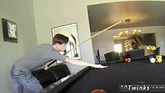 yo, check out hung emo guys at the pool table