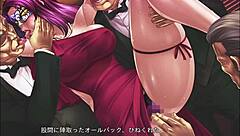 Tô na vibe da cena 74 do Taimanin RPGX com legenda