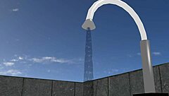 in this animation, a plump asian girl plays tennis, showing off her tits.