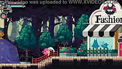 narrative-neutral: flip witch pixel hentai game episode 10 features a femdom ghost riding scene in cute 3d outfit