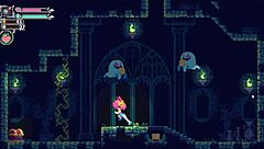 narrative-neutral: flip witch pixel hentai game episode 10 features a femdom ghost riding scene in cute 3d outfit