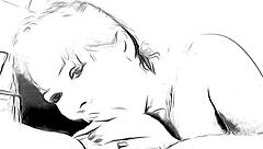 Nymphomaniac gives intense blowjob in Take On Me cartoon