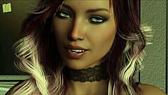 shaved pussy babe takes on monster cock in wild cowgirl riding leap.