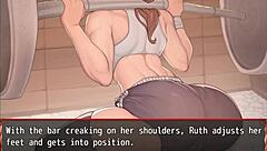Harem in another world hentai game ep 20 gym workout exposed her pussy