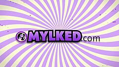 Amateur Milf Covered in Cum at Milking Table Session