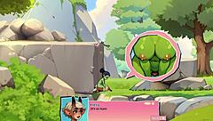 Horny Young Female Orc Sits on Lucky Boy’s Face!