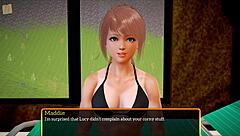 My new family blonde milf shows big ass