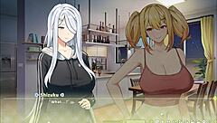 summer clover harem hentai ep 3 shows blonde nun climaxing during rough blowjob