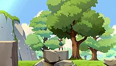 Horny Young Female Orc Sits on Lucky Boy’s Face!