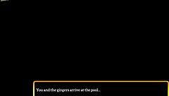 My new family blonde milf shows big ass