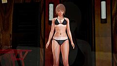 Yeni ailemdeki sarışın milf büyük götünü sergiliyor