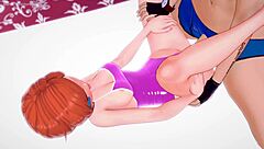 Gwen Plays With Cock In Bikini Cum Parody