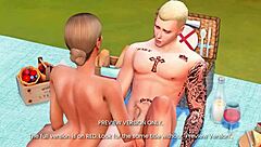 Hey, check this 3D hentai preview of a naughty sunbathing snapshot outdoors