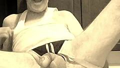 Thomas Odea, gay pornstar, shows off massive monster cock