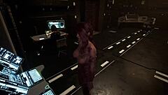 In Project Werewulf, the adult horror game, a hot scene unfolds with intense action.