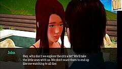 My new family teen has huge tits!