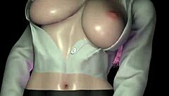 嘿，美女小妞，想跳舞然后骑那根大鸡巴吗？3D动画超刺激