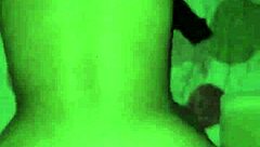 the girl gets fucked in doggystyle position bent over intensely