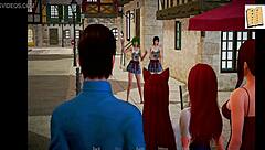 My new family teen has huge tits!