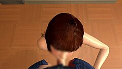 My cousin's sister gives me blowjob in classroom after school