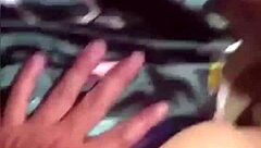 the girl gets fucked in doggystyle position bent over intensely