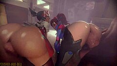 Kim Daha Ateşli? Dva mı Kiriko mu Çılgın Doggystyle Eyleminde!