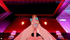 Nami from One Piece gets wild in intense POV hentai sex action.