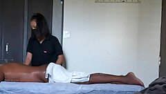 Cute ass girl gets an intense massage! Wow, look at that!